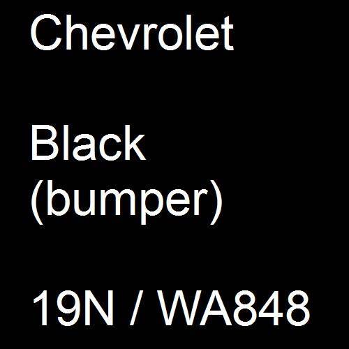 Chevrolet, Black (bumper), 19N / WA848.